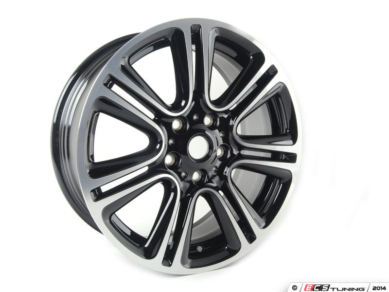 Jante de liga leve 18" 7.5J ET52 Twin Spoke R135 bicolor preto/polido OEM 36109808516 para MINI Countryman R60, Paceman R61... e muito mais. MINI originais.