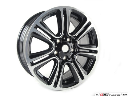 Jante de liga leve 18" 7.5J ET52 Twin Spoke R135 bicolor preto/polido OEM 36109808516 para MINI Countryman R60, Paceman R61... e muito mais. MINI originais.