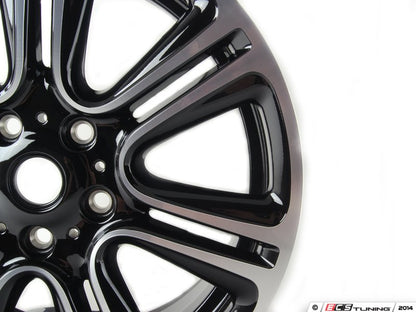 Jante de liga leve 18" 7.5J ET52 Twin Spoke R135 bicolor preto/polido OEM 36109808516 para MINI Countryman R60, Paceman R61... e muito mais. MINI originais.