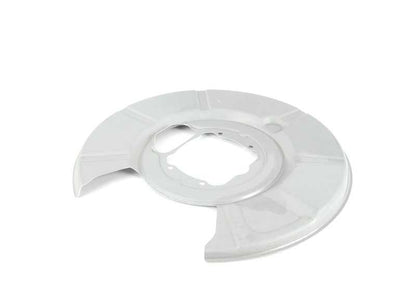 Protector guardapolvo freno trasero izquierdo OEM 34216754629 para BMW E60, E63, E64, E65, E66. Compatible con sistemas de freno trasero. Recambio original BMW.