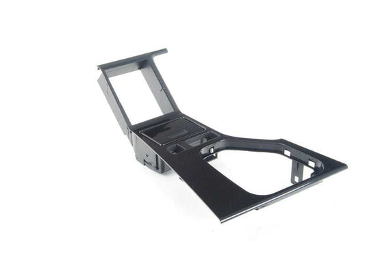 Suplemento para consola central negro OEM 51168256297 para BMW Serie 5 E39 (520d, 520i, 523i, 525i, 528i, 530i). Original BMW.