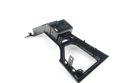 Suplemento para consola central negro OEM 51168256297 para BMW Serie 5 E39 (520d, 520i, 523i, 525i, 528i, 530i). Original BMW.
