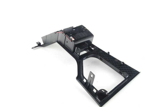 Suplemento para consola central negro OEM 51168256297 para BMW Serie 5 E39 (520d, 520i, 523i, 525i, 528i, 530i). Original BMW.
