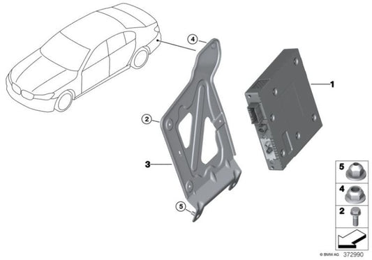 Módulo TV OEM 65509366606 para BMW Serie 5 F07, F10, G30, Serie 6 F12, F13, Serie 7 F01, G11, X5 F15, X6 F16, Phantom RR1, Ghost RR4... y más. Original BMW.
