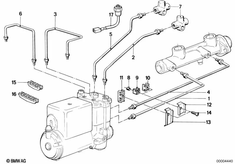 Tubo para BMW Série 3 E21, Série 5 E12, E28 (OEM 34326755657). BMW originais.