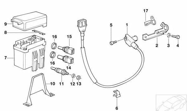 Bujía de incandescencia OEM 12232241389 para BMW E30, E36, E34, E39, E38. Original BMW.