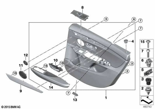 Siège gauche pour la série BMW 2 F45, F46 (OEM 51427382665). BMW d'origine