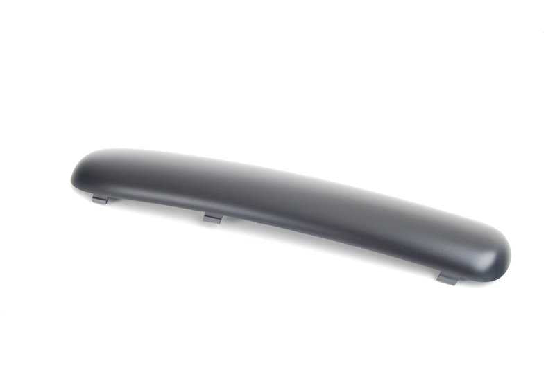 Moldura lateral derecha negra OEM 51117112152 para MINI R50 {One, Cooper 1.4i, 1.6i} (2001–2006). Original MINI.