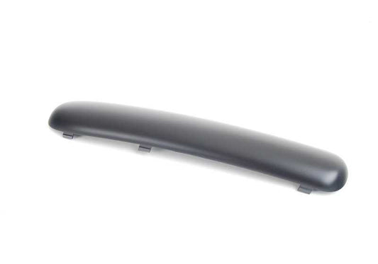Moldura lateral derecha negra OEM 51117112152 para MINI R50 {One, Cooper 1.4i, 1.6i} (2001–2006). Original MINI.