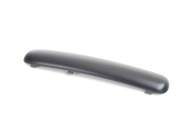 Moldura lateral derecha negra OEM 51117112152 para MINI R50 {One, Cooper 1.4i, 1.6i} (2001–2006). Original MINI.