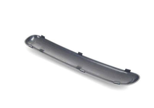 Moldura lateral derecha negra OEM 51117112152 para MINI R50 {One, Cooper 1.4i, 1.6i} (2001–2006). Original MINI.