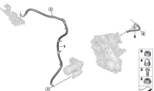 Porca cega para BMW 1 F20N Series, F21N, F40, Série 2 F22, F23, F44, F45, F46, G42, G87, Série 3 F30N, F31N, F34N, F35N, G20, G21, G28, G80, G81, série 4 F32, F33, F36, G22, G23, G26, G82, G83, 5 G30 Série, G31, G38, G60, G61, G68, Série 6 G32, Série 7 G