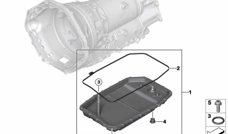Junta tórica (O-Ring) OEM 24117520714 para BMW E81, E82, E87, E87N, E88, E90, E91, E92, E93, E60, E61, E63, E64, E65, E66, F01, F02, E84, E83N, E70, E70N, E71, E85, E86, E89. Original BMW.