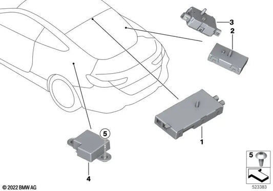 Antennenverstärker für BMW F92, G15 (OEM 65205A67745). Original BMW