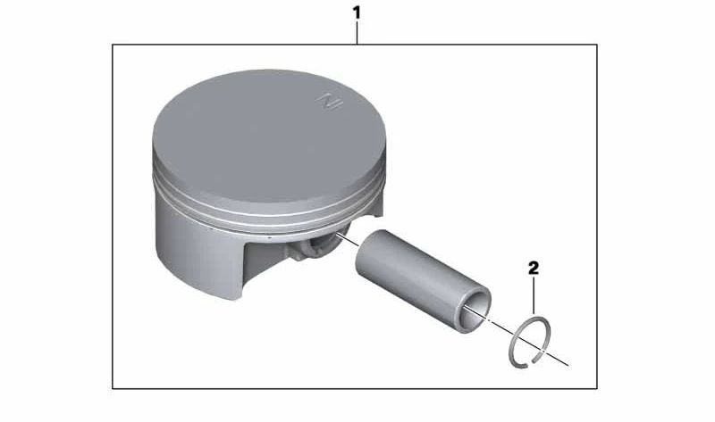 Pistón OEM 11257729568 para motos BMW C 600 Sport, C 650 Sport, C 650 GT. Original BMW Motorrad.