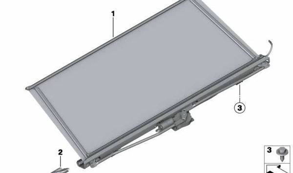 Tapa embellecedora izquierda OEM 51467135693 para BMW E90, E90N, E92, E92N, F06, F06N, F13, F13N. Pieza original BMW.