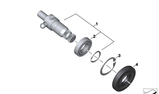 Retén para eje OEM 23127709904 para motos BMW R nineT, R 1200 GS, HP2 Enduro... y más. Original BMW Motorrad.