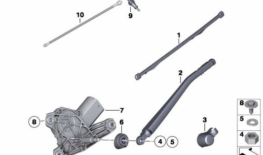 Tubo corrugado OEM 61682991891 para BMW X1 E84 (sDrive16d, sDrive16i, sDrive18d) con motores N47 y N20. Compatible con versiones manuales y automáticas. Original BMW.