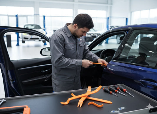 Plastic multi-purpose tool set for BMW