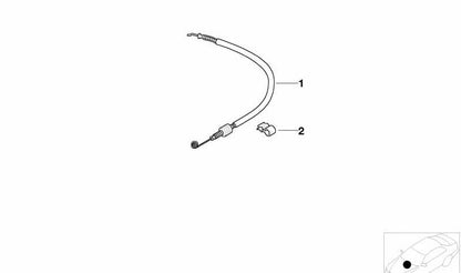 Clip de fijación OEM 64111367615 para BMW E30, E36, E28, E24, E23, Z1, Z3, E52. Original BMW.