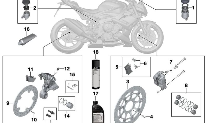 Fuelle OEM 32727723282 para BMW Motorrad M 1000 R, S 1000 RR, HP4... y más. Original BMW Motorrad.