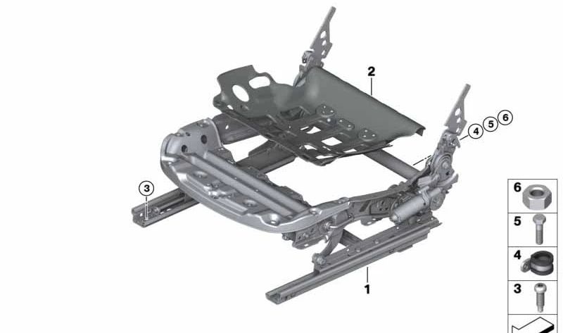 Sitzchale for BMW I12, I15 (OEM 52107354547). Genuine BMW.
