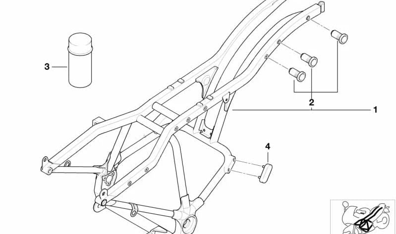 Cubierta delantera OEM 46717658293 para motos BMW R 1200 C, R 1200 C Independent (05/2000 - 08/2004). Original BMW Motorrad.