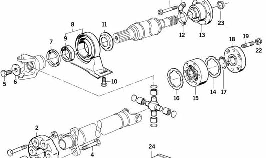 M10x30 OEM Gefangener Schraube 26111225664 für BMW E30. Original BMW.