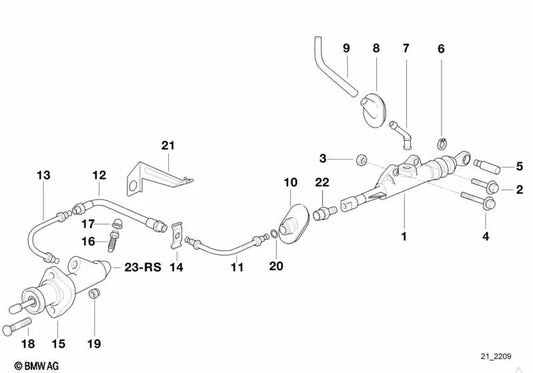 BMW E36 (OEM 21521162151) tubo). BMW original