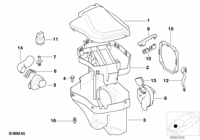 E-Box-Lüfter für BMW E39, E65, E66, E53, E70, E70N, E71 (OEM 12901438023). Original BMW
