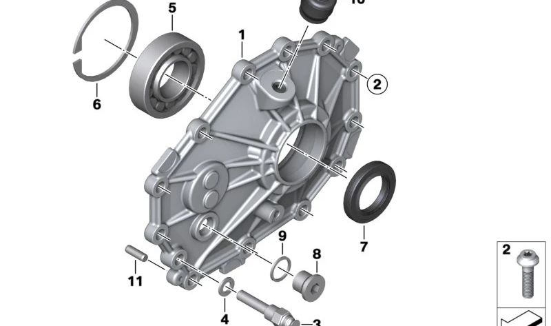 Retén para eje OEM 11141540997 para motos BMW C 650 GT (K07). Original BMW Motorrad.