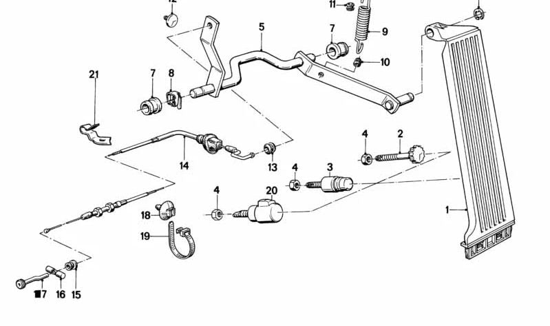 BMW E30, E28, E24, E23 (OEM 35411152372). Original BMW