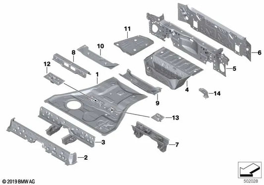 Active support for BMW X7 G07, G07N (OEM 41009481455). Original BMW.