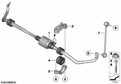 Überlegene Unterstützung für Stabilisator für BMW F07, F10, F11, F06, F12, F13, F01N, F02N (OEM 37106869950). Original BMW