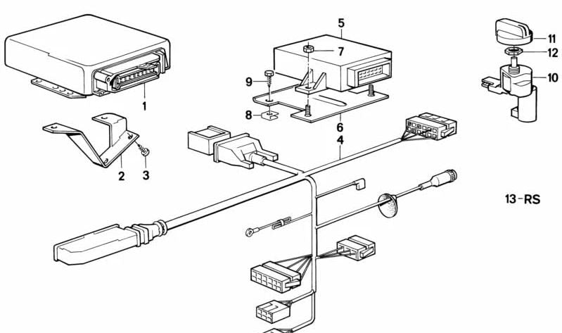 Módulo de control EGS OEM 24601216968 para BMW E30. Centralita de transmisión automática. Original BMW.