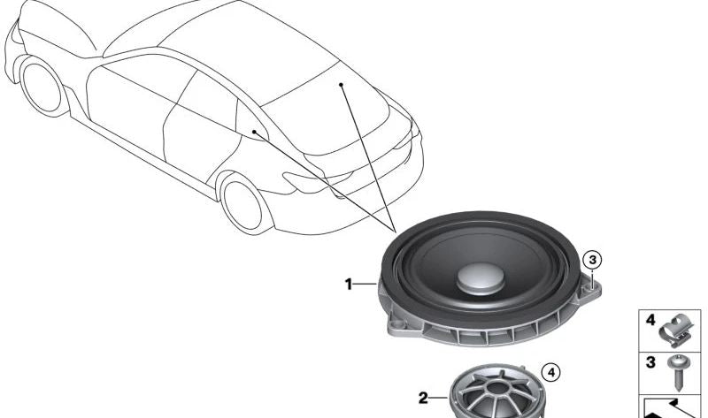 Grampo de cabo para BMW E81, E87, E88, G87, E46, E90, E91, E92, E93, G26, E84 (OEM 12527506718). BMW originais.