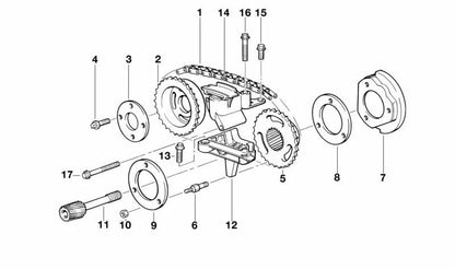 Thrust Washer (Anlaufscheibe) OEM 11361735908 for BMW E36, E46, E34, E39, E60, E61, E38, E65, E66, E83, E53, Z3, E85. Genuine BMW.