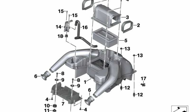 Válvula conmutadora sistema aire secundario OEM 11737694376 para BMW Motorrad K1600GT, K1600GTL, F800GS... y más. Original BMW Motorrad.