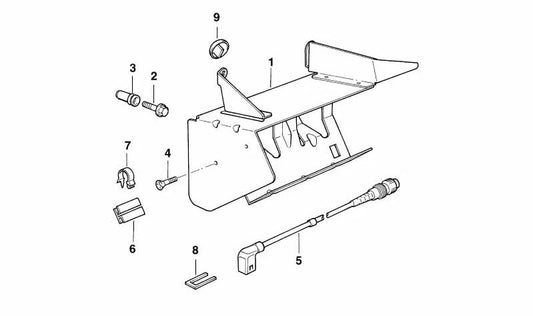 Cabo de conexão para CD Changer OEM 65128360672 para BMW E36. 4000 mm de comprimento. BMW original.