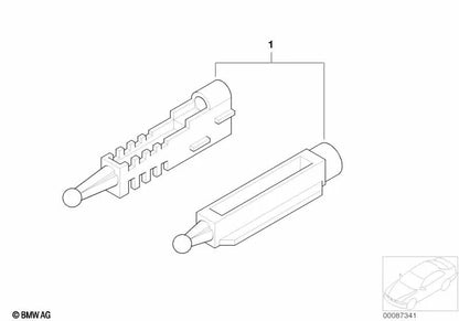 Einstellelement del faro para BMW Serie 5 E39 (OEM 63120027924). Original BMW.