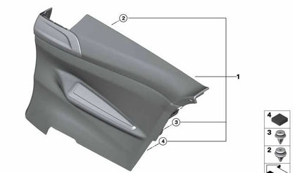 Versiegelungsscheibenclip für BMW 4 F82N -Serie, X5 E70, F85, X6 E71, F86 (OEM 07147978862). Original BMW
