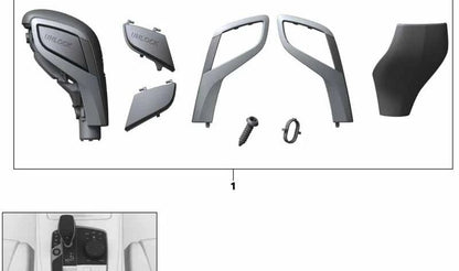 Repair Kit OEM 61315A44122 Changing lever for BMW F40, F44, G20, G21, G28, G22, G23, G26, G14, G15, G16, X3 G01N/G08N, X4 G02N, X5 G05/G05N, X6 G06/G06N, X7 G07, Z4 G29. Original BMW.