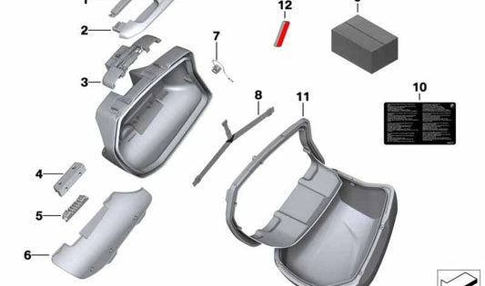 Tope de goma OEM 71607692067 para motos BMW R1200R, R1250RS, F800GT, S1000XR, K1300S, F800R… y más. Original BMW Motorrad.