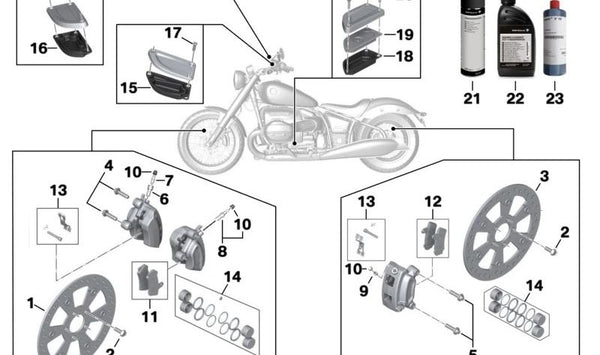 Fuelle OEM 32729457276 para BMW Motorrad R 18, R 18 Classic, R 18 Roctane, R 18 B y R 18 Transcontinental. Original BMW Motorrad.