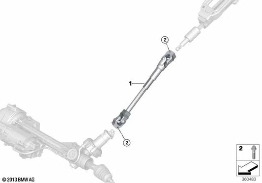 Asse di indirizzo inferiore per BMW Z4 E89 (OEM 3230679959). BMW originale