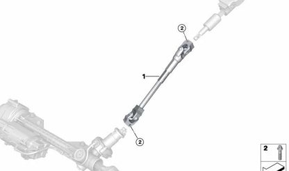 Adresse d'adresse inférieure 32306769157 pour BMW E81, E82, E87, E88, E90, E91, E92, E93, E84. BMW d'origine.