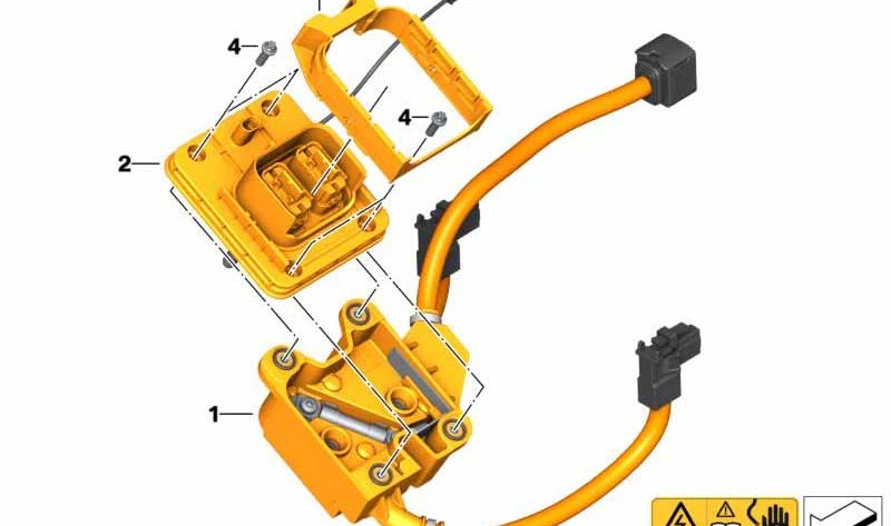 Conexión caja de distribución OEM 61278525554 para motos BMW C evolution (K17, 0C03) 2013–2020. Original BMW Motorrad.