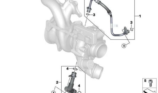 Junta tórica OEM 07148846820 para BMW G20N, G21N, G22N, G23N, G26N, G60, G70, G45, G05N, G18N, G06N, G07N, G09. Pieza original BMW.
