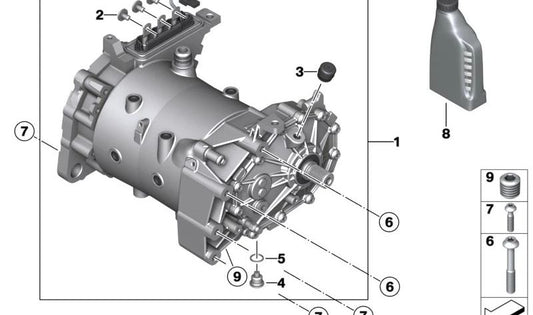Bomba de agua OEM 12371600225 para motos BMW C Serie CE04 (K07, 0C31) 2021-2024. Original BMW Motorrad.