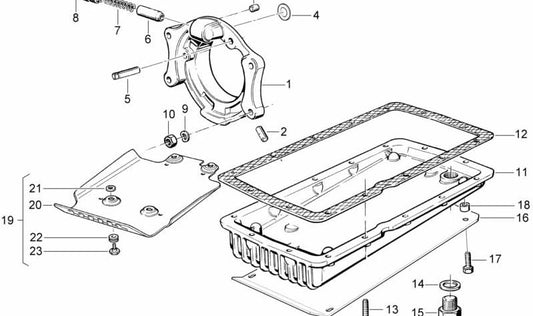 Tapa de cojinete del motor OEM 11111337293 para BMW Motorrad {R 100, R 100 CS, R 100 GS, R 100 RT, R 100 RS, R 100 S, R 100 T}. Original BMW.